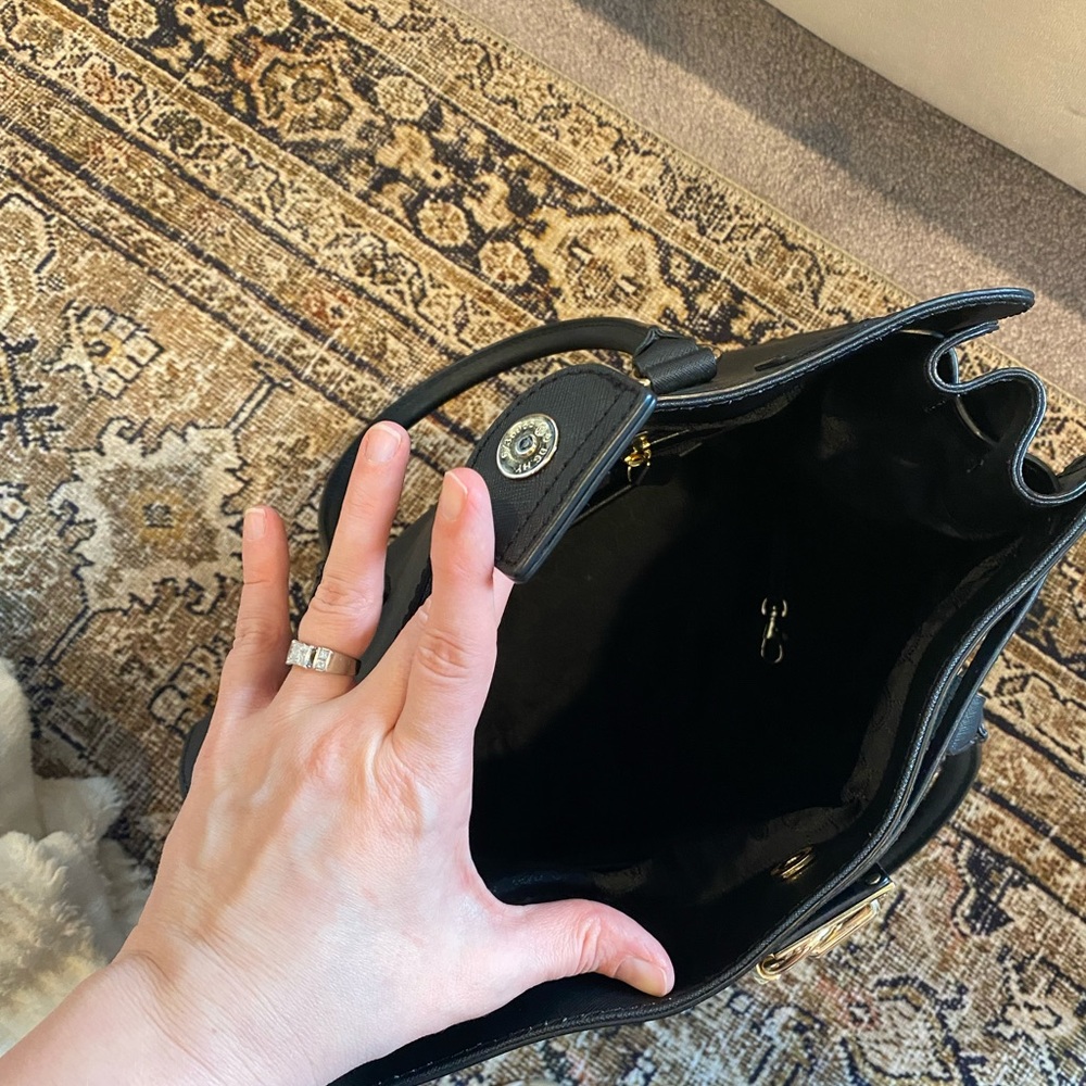 Michael Kors Black Purse with Gold Hardware - Picture 4 of 5